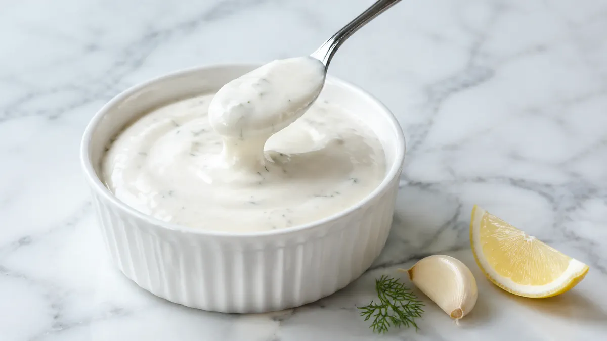Hvidløgsdressing