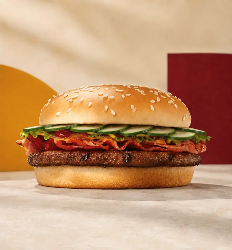 HJEMMELAVET BACON BURGER